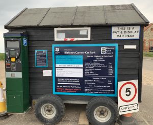 Carnser Car Park Pay and Display Machine on hut