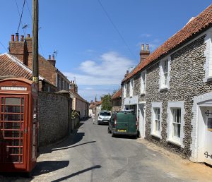 High Street looking North by Telephone Box