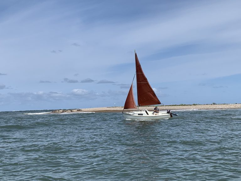 Sailing at Blakeney Point