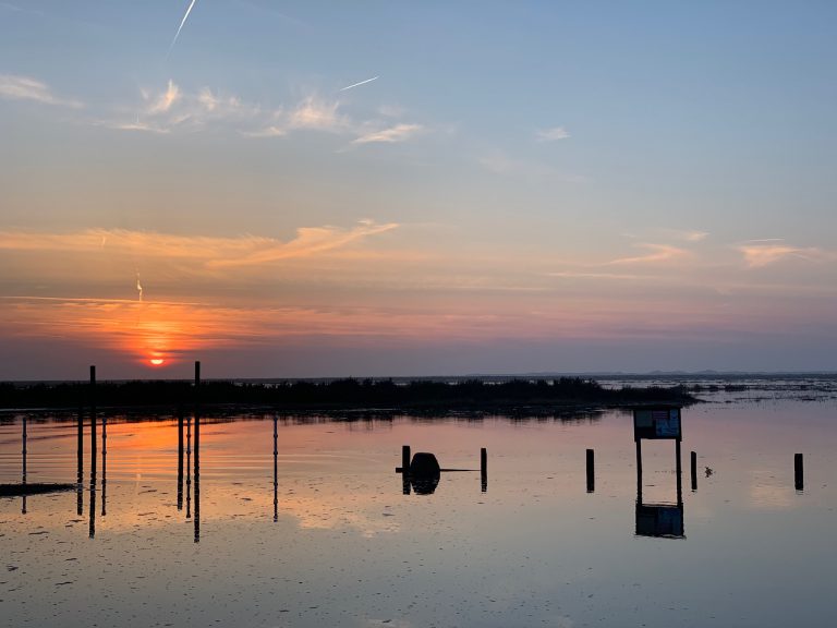 Sunset over Blakeney quay