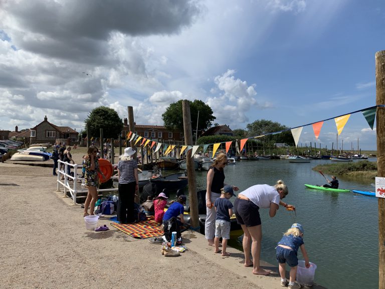 Crabbing at Blakeney Quay